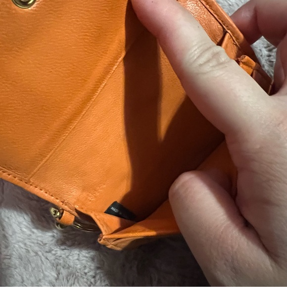 SOLD Miu Miu Matelasse Cardholder Papaya - Picture 5 of 11